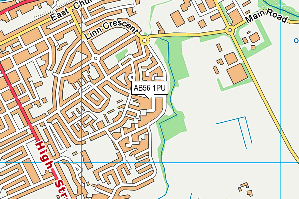 AB56 1PU map - OS VectorMap District (Ordnance Survey) AB56 1PU map - OS VectorMap District (Ordnance Survey)