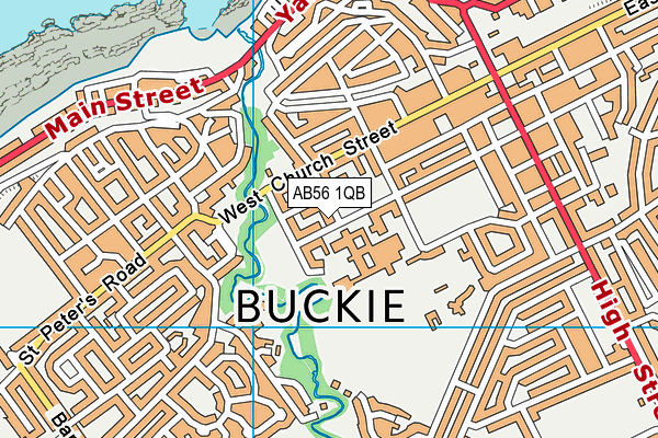 AB56 1QB map - OS VectorMap District (Ordnance Survey)