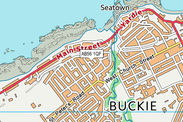 AB56 1QF map - OS VectorMap District (Ordnance Survey) AB56 1QF map - OS VectorMap District (Ordnance Survey)