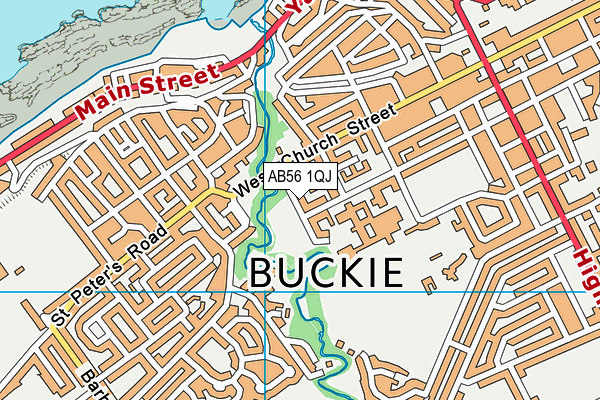 AB56 1QJ map - OS VectorMap District (Ordnance Survey) AB56 1QJ map - OS VectorMap District (Ordnance Survey)