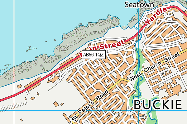 AB56 1QZ map - OS VectorMap District (Ordnance Survey) AB56 1QZ map - OS VectorMap District (Ordnance Survey)