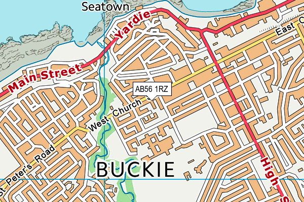 AB56 1RZ map - OS VectorMap District (Ordnance Survey) AB56 1RZ map - OS VectorMap District (Ordnance Survey)
