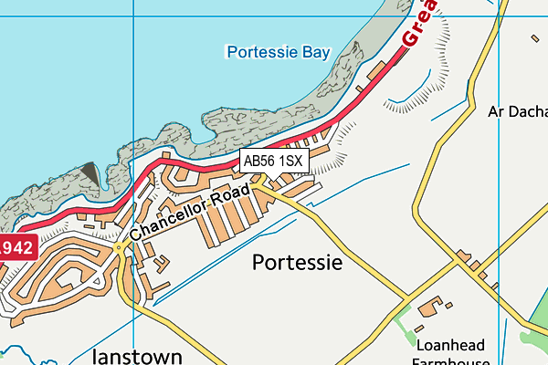 AB56 1SX map - OS VectorMap District (Ordnance Survey) AB56 1SX map - OS VectorMap District (Ordnance Survey)
