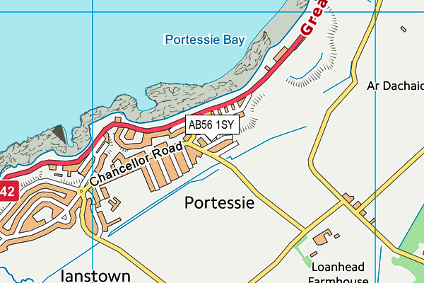 AB56 1SY map - OS VectorMap District (Ordnance Survey) AB56 1SY map - OS VectorMap District (Ordnance Survey)