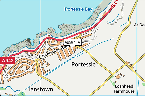 AB56 1TA map - OS VectorMap District (Ordnance Survey) AB56 1TA map - OS VectorMap District (Ordnance Survey)