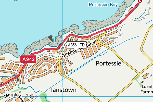 AB56 1TD map - OS VectorMap District (Ordnance Survey) AB56 1TD map - OS VectorMap District (Ordnance Survey)