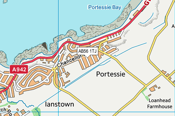 AB56 1TJ map - OS VectorMap District (Ordnance Survey) AB56 1TJ map - OS VectorMap District (Ordnance Survey)