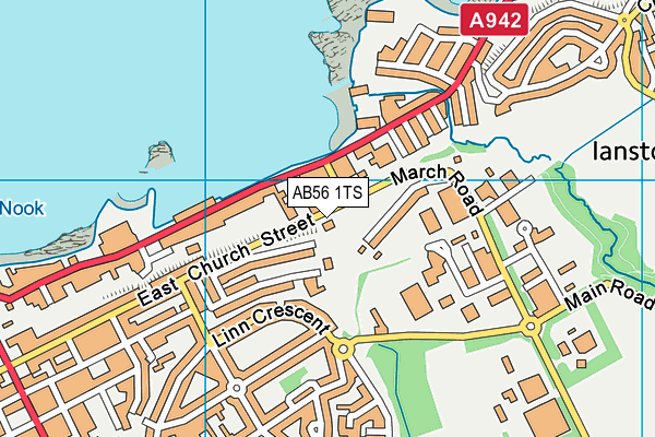AB56 1TS map - OS VectorMap District (Ordnance Survey) AB56 1TS map - OS VectorMap District (Ordnance Survey)