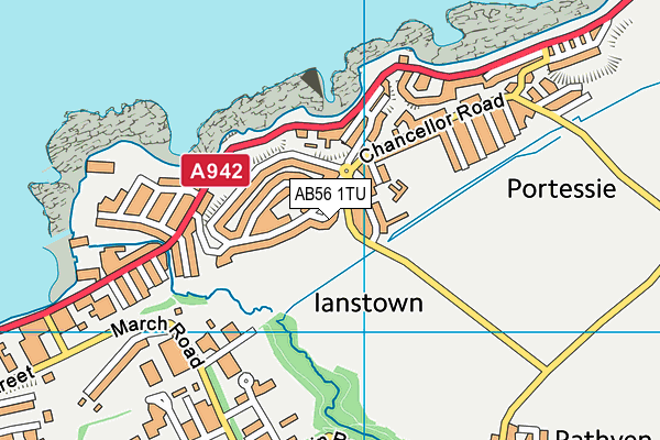 AB56 1TU map - OS VectorMap District (Ordnance Survey) AB56 1TU map - OS VectorMap District (Ordnance Survey)