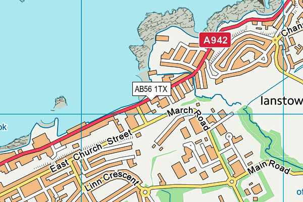 AB56 1TX map - OS VectorMap District (Ordnance Survey) AB56 1TX map - OS VectorMap District (Ordnance Survey)