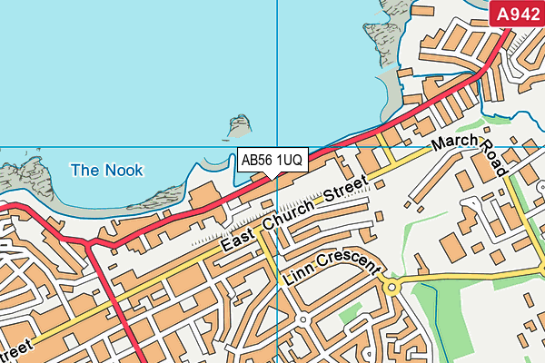 AB56 1UQ map - OS VectorMap District (Ordnance Survey) AB56 1UQ map - OS VectorMap District (Ordnance Survey)