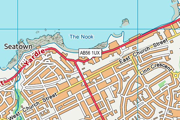 AB56 1UX map - OS VectorMap District (Ordnance Survey) AB56 1UX map - OS VectorMap District (Ordnance Survey)