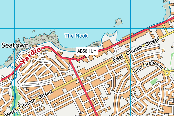 AB56 1UY map - OS VectorMap District (Ordnance Survey) AB56 1UY map - OS VectorMap District (Ordnance Survey)