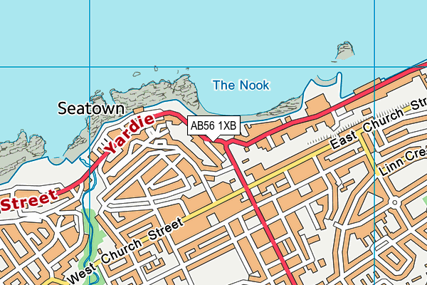 AB56 1XB map - OS VectorMap District (Ordnance Survey) AB56 1XB map - OS VectorMap District (Ordnance Survey)