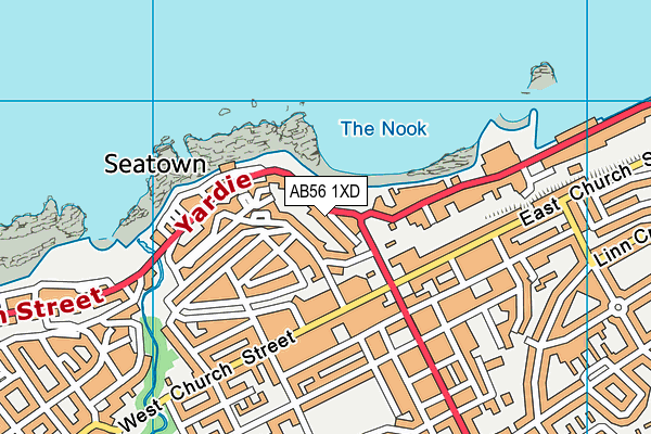 AB56 1XD map - OS VectorMap District (Ordnance Survey) AB56 1XD map - OS VectorMap District (Ordnance Survey)