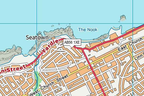 AB56 1XE map - OS VectorMap District (Ordnance Survey) AB56 1XE map - OS VectorMap District (Ordnance Survey)