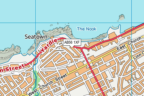 AB56 1XF map - OS VectorMap District (Ordnance Survey) AB56 1XF map - OS VectorMap District (Ordnance Survey)