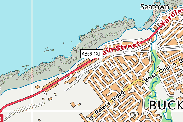 AB56 1XT map - OS VectorMap District (Ordnance Survey) AB56 1XT map - OS VectorMap District (Ordnance Survey)