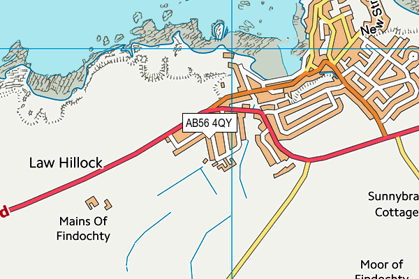 AB56 4QY map - OS VectorMap District (Ordnance Survey) AB56 4QY map - OS VectorMap District (Ordnance Survey)
