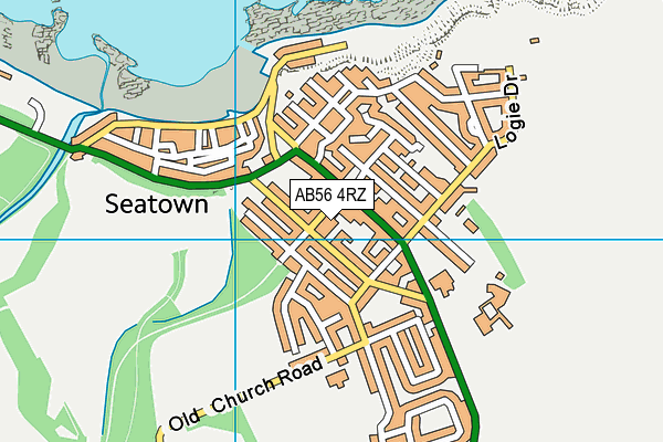 AB56 4RZ map - OS VectorMap District (Ordnance Survey) AB56 4RZ map - OS VectorMap District (Ordnance Survey)