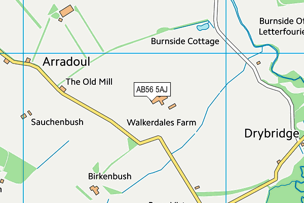 AB56 5AJ map - OS VectorMap District (Ordnance Survey) AB56 5AJ map - OS VectorMap District (Ordnance Survey)