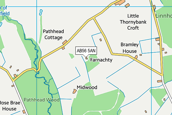 AB56 5AN map - OS VectorMap District (Ordnance Survey) AB56 5AN map - OS VectorMap District (Ordnance Survey)