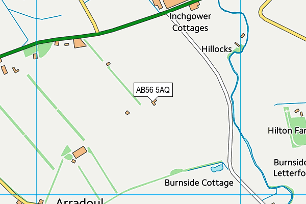AB56 5AQ map - OS VectorMap District (Ordnance Survey) AB56 5AQ map - OS VectorMap District (Ordnance Survey)