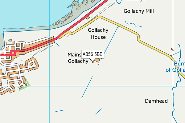 AB56 5BE map - OS VectorMap District (Ordnance Survey) AB56 5BE map - OS VectorMap District (Ordnance Survey)