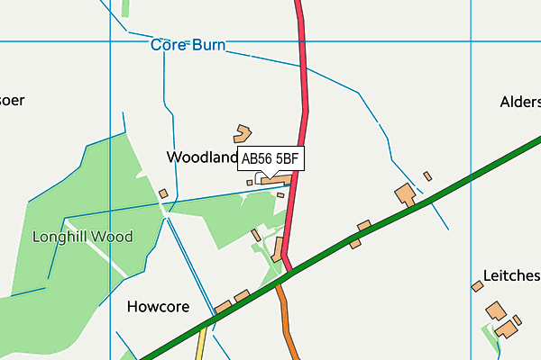 AB56 5BF map - OS VectorMap District (Ordnance Survey) AB56 5BF map - OS VectorMap District (Ordnance Survey)