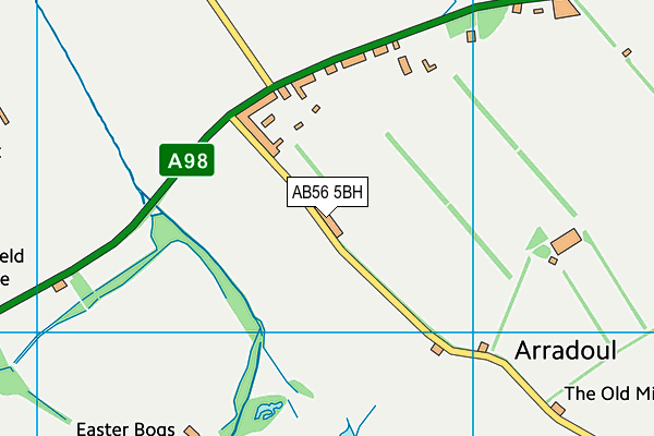 AB56 5BH map - OS VectorMap District (Ordnance Survey) AB56 5BH map - OS VectorMap District (Ordnance Survey)