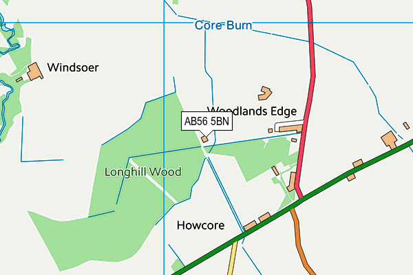 AB56 5BN map - OS VectorMap District (Ordnance Survey) AB56 5BN map - OS VectorMap District (Ordnance Survey)