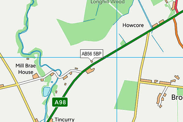 AB56 5BP map - OS VectorMap District (Ordnance Survey) AB56 5BP map - OS VectorMap District (Ordnance Survey)
