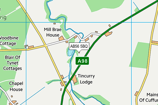 AB56 5BQ map - OS VectorMap District (Ordnance Survey) AB56 5BQ map - OS VectorMap District (Ordnance Survey)