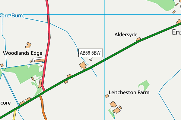 AB56 5BW map - OS VectorMap District (Ordnance Survey) AB56 5BW map - OS VectorMap District (Ordnance Survey)