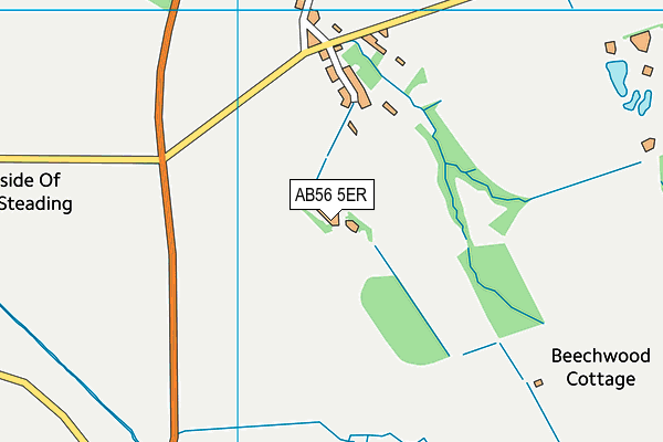 AB56 5ER map - OS VectorMap District (Ordnance Survey) AB56 5ER map - OS VectorMap District (Ordnance Survey)