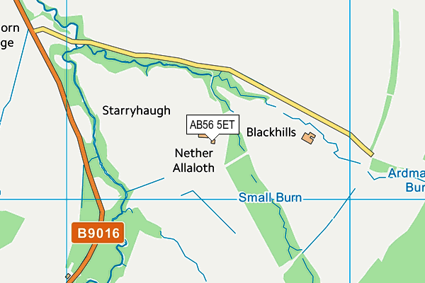 AB56 5ET map - OS VectorMap District (Ordnance Survey) AB56 5ET map - OS VectorMap District (Ordnance Survey)