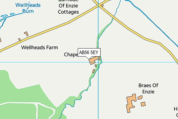 AB56 5EY map - OS VectorMap District (Ordnance Survey)
