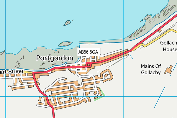 AB56 5GA map - OS VectorMap District (Ordnance Survey) AB56 5GA map - OS VectorMap District (Ordnance Survey)