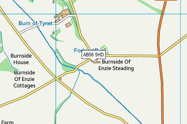 AB56 5HD map - OS VectorMap District (Ordnance Survey) AB56 5HD map - OS VectorMap District (Ordnance Survey)