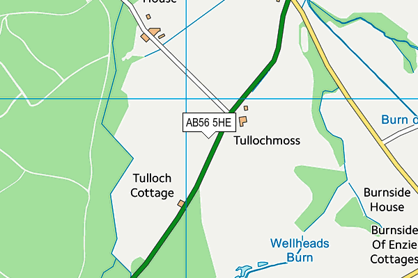 AB56 5HE map - OS VectorMap District (Ordnance Survey) AB56 5HE map - OS VectorMap District (Ordnance Survey)