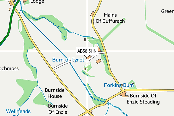 AB56 5HN map - OS VectorMap District (Ordnance Survey) AB56 5HN map - OS VectorMap District (Ordnance Survey)