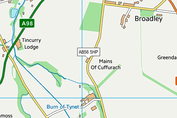 AB56 5HP map - OS VectorMap District (Ordnance Survey) AB56 5HP map - OS VectorMap District (Ordnance Survey)