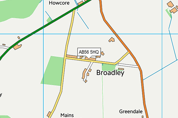 AB56 5HQ map - OS VectorMap District (Ordnance Survey) AB56 5HQ map - OS VectorMap District (Ordnance Survey)