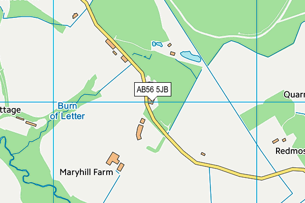 AB56 5JB map - OS VectorMap District (Ordnance Survey) AB56 5JB map - OS VectorMap District (Ordnance Survey)
