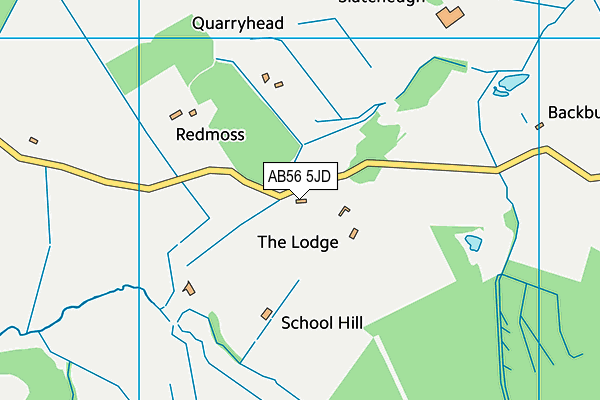 AB56 5JD map - OS VectorMap District (Ordnance Survey) AB56 5JD map - OS VectorMap District (Ordnance Survey)