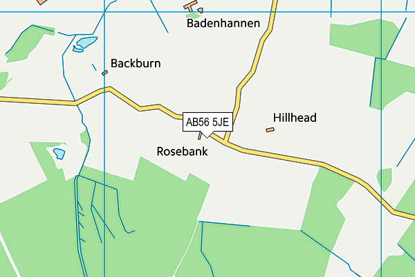 AB56 5JE map - OS VectorMap District (Ordnance Survey) AB56 5JE map - OS VectorMap District (Ordnance Survey)