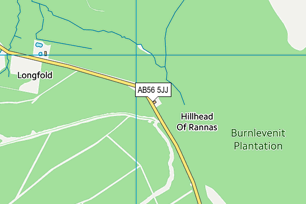 AB56 5JJ map - OS VectorMap District (Ordnance Survey) AB56 5JJ map - OS VectorMap District (Ordnance Survey)