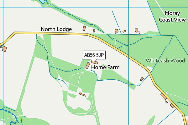AB56 5JP map - OS VectorMap District (Ordnance Survey) AB56 5JP map - OS VectorMap District (Ordnance Survey)
