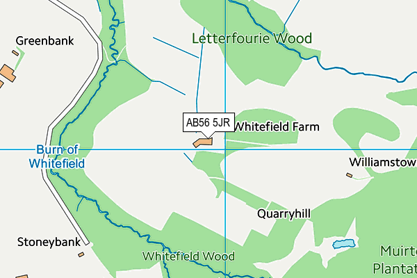 AB56 5JR map - OS VectorMap District (Ordnance Survey)