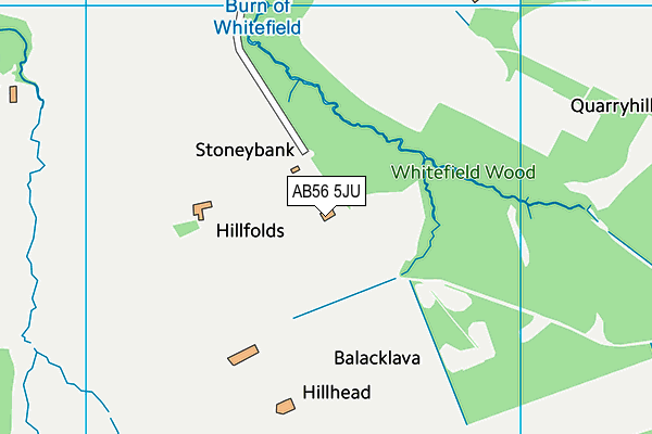 AB56 5JU map - OS VectorMap District (Ordnance Survey) AB56 5JU map - OS VectorMap District (Ordnance Survey)